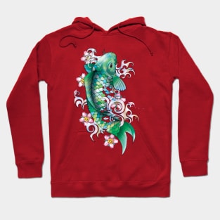 Emerald Koi Fish Hoodie